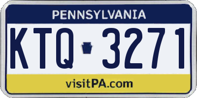PA license plate KTQ3271