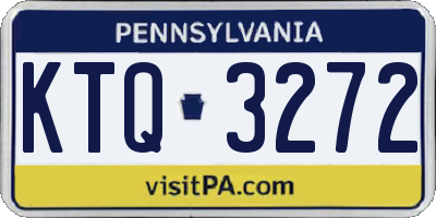 PA license plate KTQ3272
