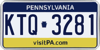 PA license plate KTQ3281