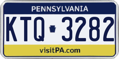 PA license plate KTQ3282