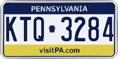 PA license plate KTQ3284
