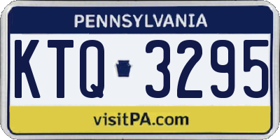 PA license plate KTQ3295