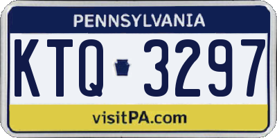 PA license plate KTQ3297