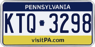 PA license plate KTQ3298
