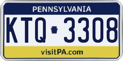 PA license plate KTQ3308