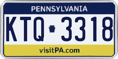 PA license plate KTQ3318