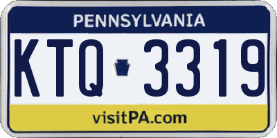 PA license plate KTQ3319