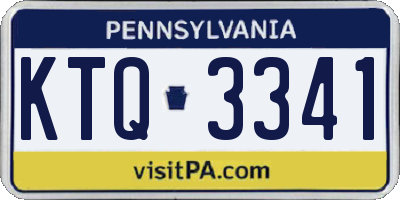 PA license plate KTQ3341