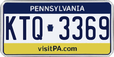PA license plate KTQ3369