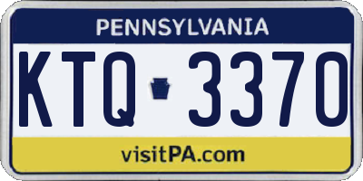 PA license plate KTQ3370