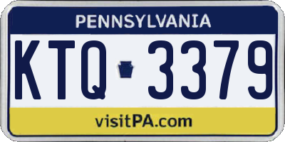 PA license plate KTQ3379