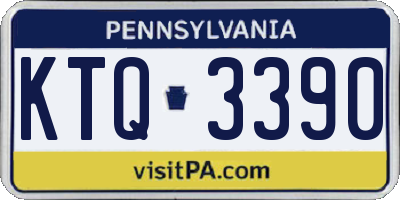 PA license plate KTQ3390