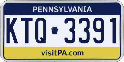 PA license plate KTQ3391