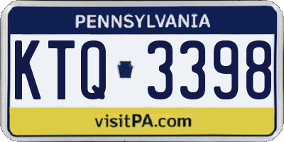 PA license plate KTQ3398