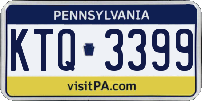 PA license plate KTQ3399