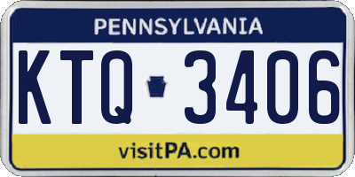 PA license plate KTQ3406