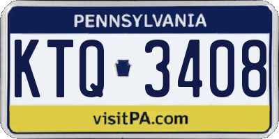 PA license plate KTQ3408