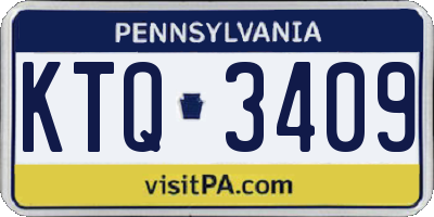 PA license plate KTQ3409