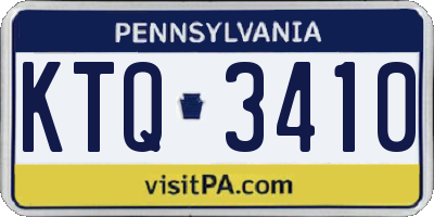 PA license plate KTQ3410