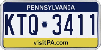 PA license plate KTQ3411