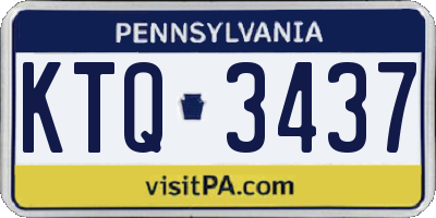 PA license plate KTQ3437
