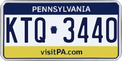 PA license plate KTQ3440
