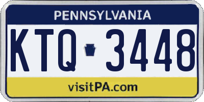 PA license plate KTQ3448