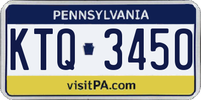 PA license plate KTQ3450