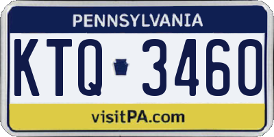 PA license plate KTQ3460