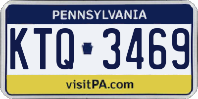 PA license plate KTQ3469
