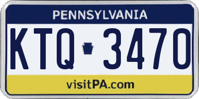 PA license plate KTQ3470