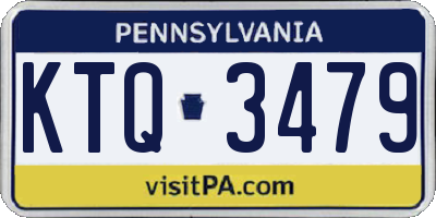 PA license plate KTQ3479