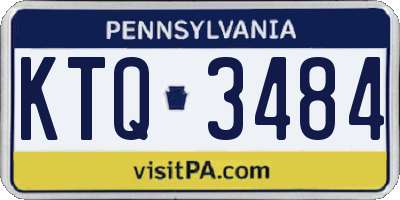 PA license plate KTQ3484