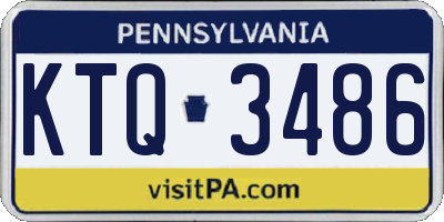 PA license plate KTQ3486