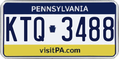 PA license plate KTQ3488
