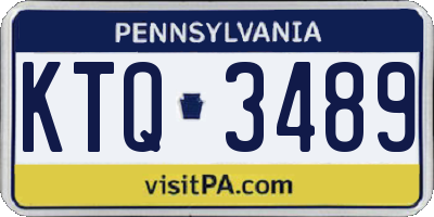 PA license plate KTQ3489