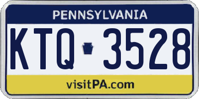 PA license plate KTQ3528