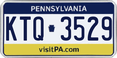 PA license plate KTQ3529