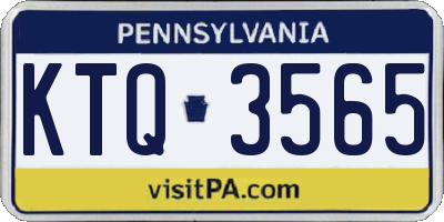 PA license plate KTQ3565