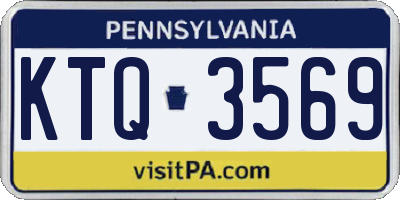 PA license plate KTQ3569