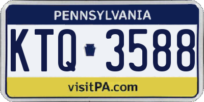PA license plate KTQ3588