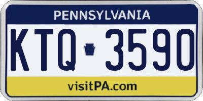 PA license plate KTQ3590