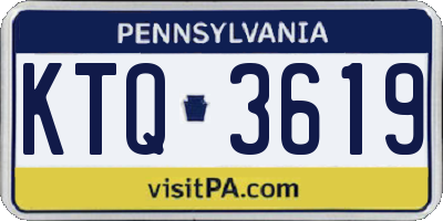 PA license plate KTQ3619