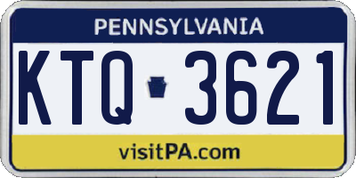 PA license plate KTQ3621