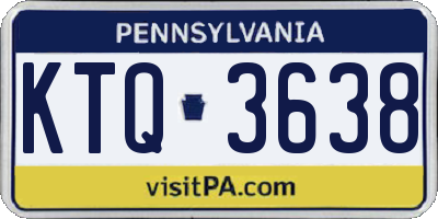 PA license plate KTQ3638