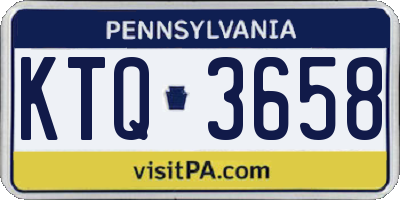 PA license plate KTQ3658