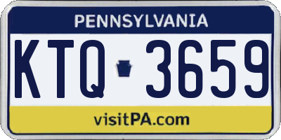 PA license plate KTQ3659