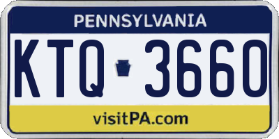 PA license plate KTQ3660