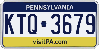 PA license plate KTQ3679
