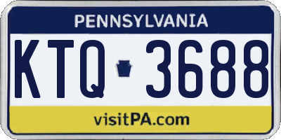 PA license plate KTQ3688